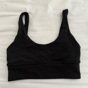 Lululemon Black Racerback Sports Bra Moisture-Wicking
